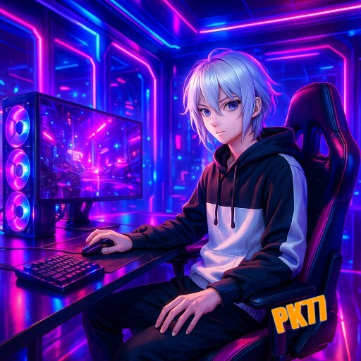 Imagem promocional da PK77 mostrando a plataforma e suas vantagens