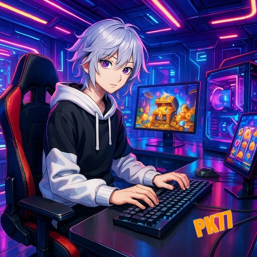 Sala de cassino ao vivo PK77 com jogos em destaque