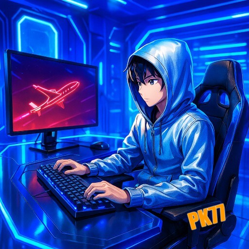 Imagem promocional da PK77 mostrando a plataforma e suas vantagens