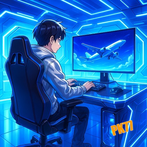 Imagem promocional da PK77 mostrando a plataforma e suas vantagens