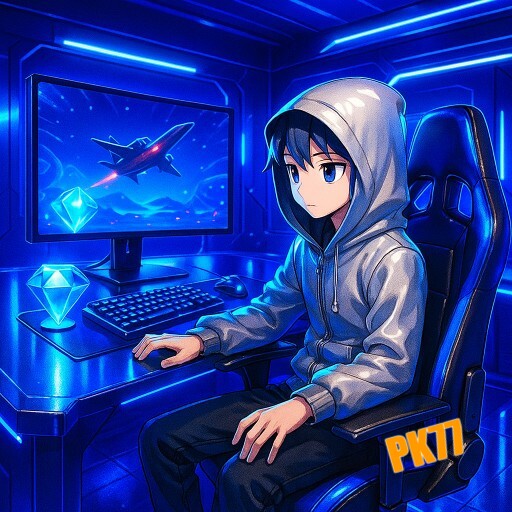 Imagem promocional da PK77 mostrando a plataforma e suas vantagens