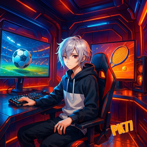 Imagem promocional da PK77 mostrando a plataforma e suas vantagens