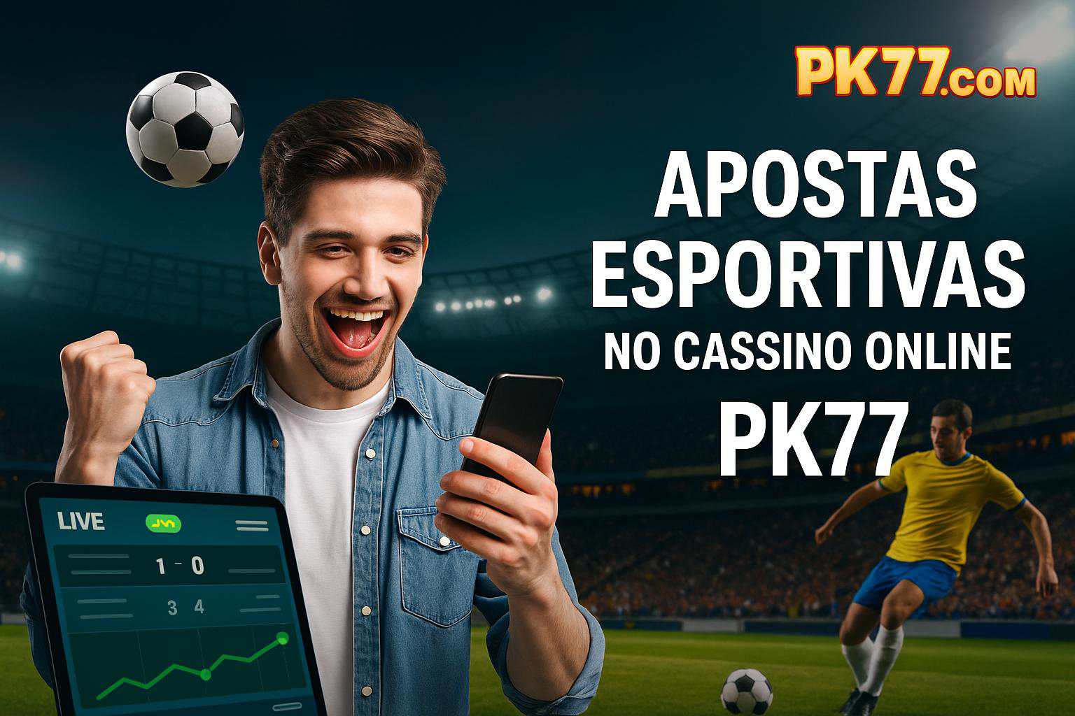 Aposte em apostas esportivas no cassino online PK77