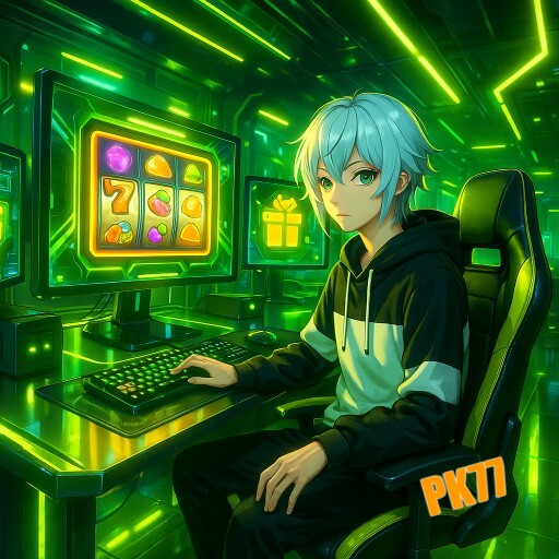 Imagem promocional da PK77 mostrando a plataforma e suas vantagens