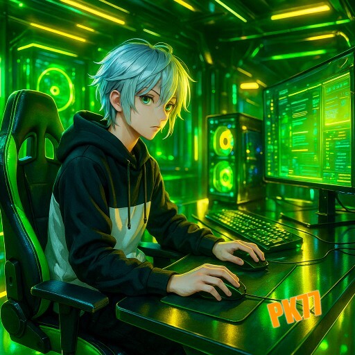 Imagem promocional da PK77 mostrando a plataforma e suas vantagens