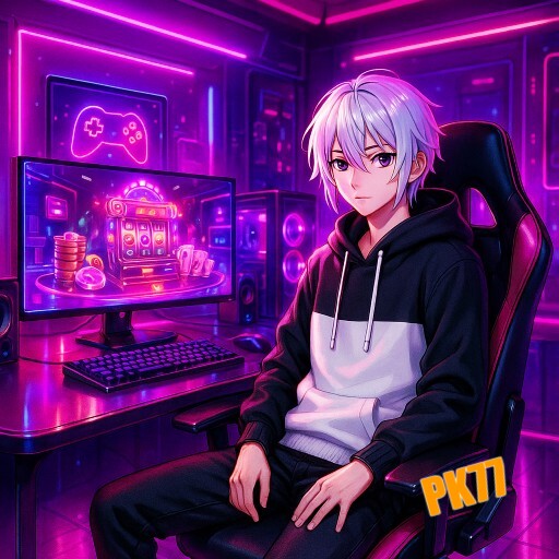 Imagem promocional da PK77 mostrando a plataforma e suas vantagens