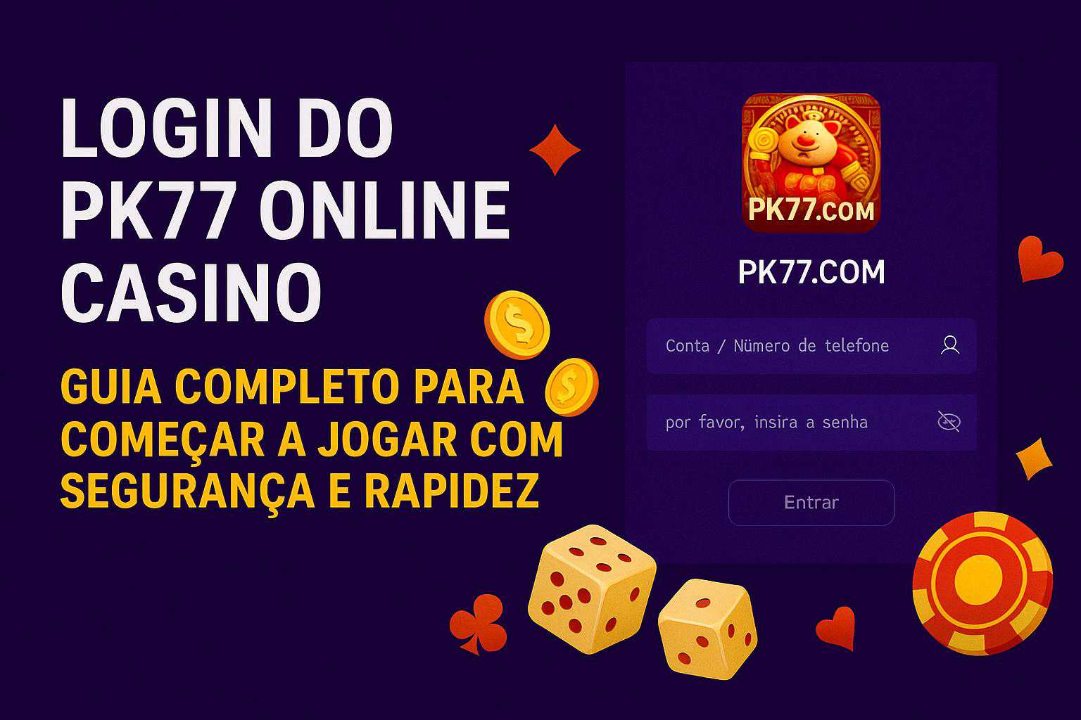 Registro na PK77 Garante Acesso a uma Vasta Seleção de jogo