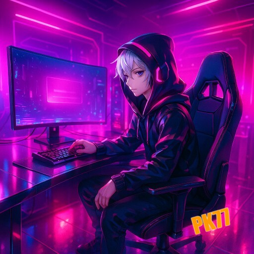 Banner da PK77 ressaltando suporte ao usuário, segurança e facilidade de login