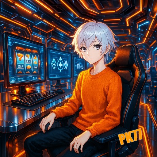 Imagem promocional da PK77 mostrando a plataforma e suas vantagens