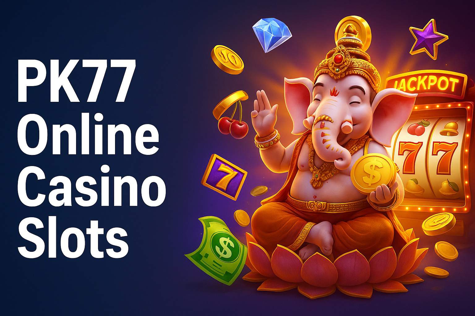 Explore o mundo das slot machines no PK77 Casino